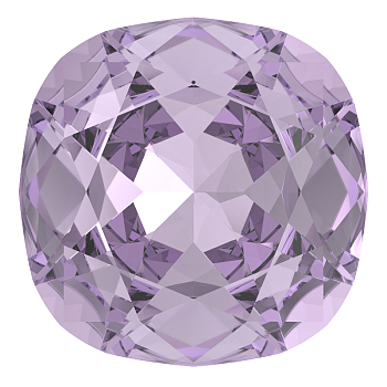 Preciosa&reg MAXIMA Crystal Fancy Stones, Czech Crystal, 435 36 132 Cushion Square, Dura Foiling, 20310 Violet, 10x10mm