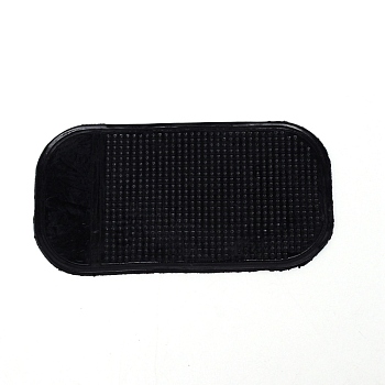 Silicone Anti-Slip Pad, Non Slip Sticky Dashboard Pad Cell Phone GPS Holder, Black, 128x67x1.5mm