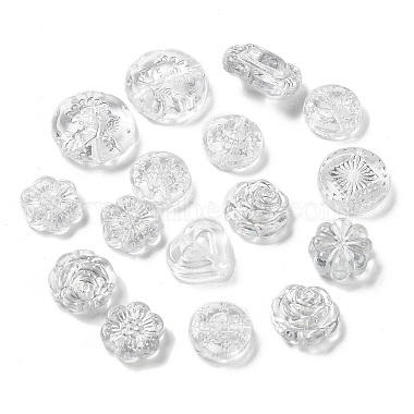 Clear Mixed Shapes Acrylic Beads