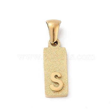 Golden Letter S 304 Stainless Steel Pendants