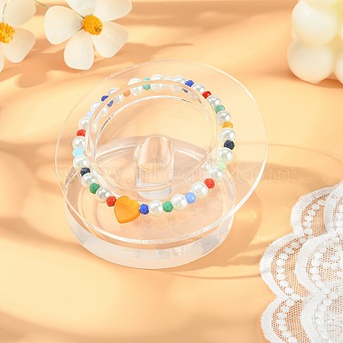 Bracelets en verre organique / bracelets présentoirs(X-BDIS-N001-02)-5