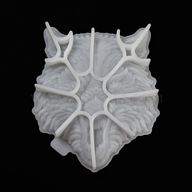 Wolf Head DIY Silicone Molds(AJEW-D052-03)-3