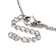 Alloy Rhinestone Cat Pandant Necklace with Cable Chains(NJEW-K248-01P-03)-4
