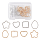 32Pcs 8 Styles Iron Linking Rings(IFIN-FS0001-27)-1
