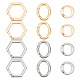 WADORN 12Pcs 6 Styles Alloy Spring Gate Rings(FIND-WR0008-96)-1