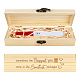 Rectangle Wooden Pregnancy Test Keepsake Box with Lock(CON-WH0103-002)-1