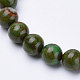 Natural Green Jade Beaded Stretch Bracelets(BJEW-S128-01)-2