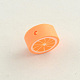 Handmade Polymer Clay Orange Beads(X-CLAY-Q170-07)-2