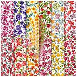 12 Sheets 12 Styles Scrapbooking Paper Pads, Decorative Craft Paper Pad, None Self-Adhesive, Flower, 153x153x0.1mm, 1 Sheet/style(DIY-C079-01E)
