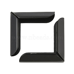 Iron Photo Corners for Photo Albums, Black, 25.5x25.5x6.5mm(IFIN-R002-03EB)