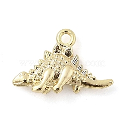 Brass Pendants, Animals Charms, Real 18K Gold Plated, Pangolin, 10x15.5x3.5mm, Hole: 1.2mm(KK-S514-01A-G)