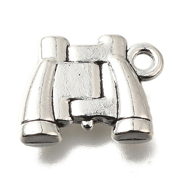 Tibetan Style Alloy Pendants, Cadmium Free & Lead Free, Telescope, Antique Silver, 17.5x13x3mm, Hole: 2mm, about 202pcs/500g