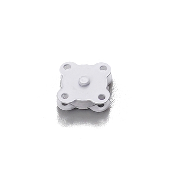 Iron Snap Fasteners, with Magnet, Raincoat Buttons, White, 14mm