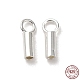 925 Sterling Silver Cord Ends(STER-P055-01A-S)-1