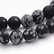 Natural Snowflake Obsidian Gemstone Beads(G-J338-03-6mm)-1