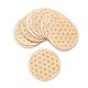 Basswood Carved Round Cup Mats(DJEW-M006-02)-4