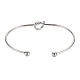 Bracelet manchette en forme de nœud(BJEW-N013-007)-3