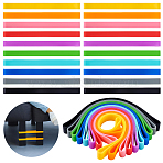 20Pc 10 Colors Silicone Towel Bands for Beach Chairs, Mixed Color, 135x9.5x4.5mm, 2pcs/color(AJEW-GA0006-77)