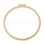 1Pc Plastic Imitation Bamboo Cross Stitch Embroidery Hoops, Sewing Tools Accessory, Round, PapayaWhip, 240mm(FIND-TADJ0001-02)