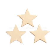Brass Cabochon, Long-Lasting Plated, Star, Brushed Antique Bronze, 22x22x1mm(KK-E784-09AB)
