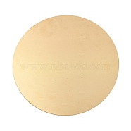 (Defective Closeout Sale: Surface Scratches) Brass Sheet, Brass Discs, Flat Round, Golden, 80x0.5mm(KK-XCP0001-88E)