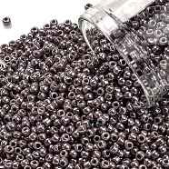TOHO Round Seed Beads, Japanese Seed Beads, (133) Opaque Luster Lavender, 11/0, 2.2mm, Hole: 0.8mm, about 50000pcs/pound(SEED-TR11-0133)