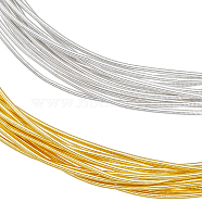 40G 2 Colors French Bullion Wire, Copper Gimp Wire, Flexible Coil Wire, Metallic Thread for Embroidery Projects and Jewelry Making, Mixed Color, 20 Gauge, 0.8mm,  20g/color(TWIR-BC0001-58)