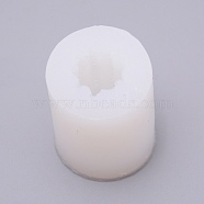 Succulent Silcone Molds, Cactus Epoxy Resin Molds, 3D Flower Casting Molds, for DIY Resin Crafts, White, 40x51mm, Inner Diameter: 20x20mm(DIY-WH0188-21)