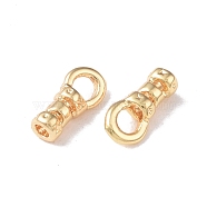 Brass Cord Ends, End Caps with Hole, Bag & Cloth Making Supplies, Column, Real 18K Gold Plated, 7x3.5x2.5mm, Hole: 2mm(KK-I702-18G)