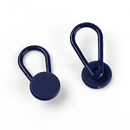 15mm Rubber Adjustable Extension Buttons, DIY for Costume Accessories, Prussian Blue, 33x16x8mm, Hole: 11x18.5mm(BUTT-WH0017-17A)