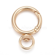 Alloy Swivel Clasps, Swivel Snap Hook, for Handbag Ornaments Decoration, Cadmium Free & Lead Free, Ring, Golden, 40x27x5.5mm, Hole: 10x5mm(KEYC-H109-01G)