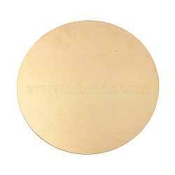 (Defective Closeout Sale: Surface Scratches) Brass Sheet, Brass Discs, Flat Round, Golden, 80x0.5mm(KK-XCP0001-88E)