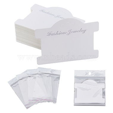 Creamy White Paper Necklace Display Cards