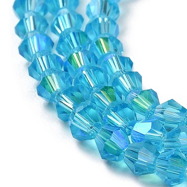 transparentes perles de verre de galvanoplastie brins(GLAA-F029-3mm-D19)-3