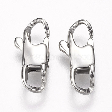 304 Stainless Steel Lobster Claw Clasps(STAS-O114-056A-P)-2