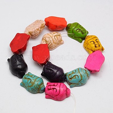Synthetic Turquoise Beads Strands(TURQ-G119-20x29mm-M)-3