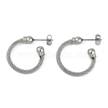 Twist 304 Stainless Steel Earrings