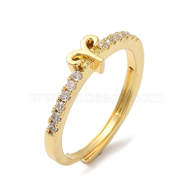 Clear Aries Brass+Cubic Zirconia Finger Rings