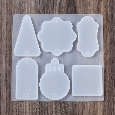 Geometric Tag Bag Keychain Silicone Mold(SIMO-S001-05G)-4