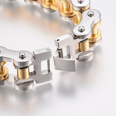 Men's 201 Stainless Steel Bracelets(BJEW-H569-17MM-E)-3