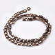 Electroplated Non-magnetic Synthetic Hematite Beads Strands(G-P367-E01)-2