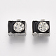 Platinum Plated Alloy European Beads(MPDL-S067-34)-1