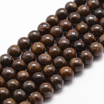 Natural Bronzite Bead Strands, Round, 10mm, Hole: 1mm,  about 38pcs/strand, 14.9 inch~15.1 inch