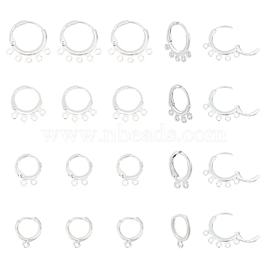 925 Sterling Silver Plated Brass Leverback Earring Findings