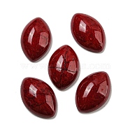 Dyed Synthetic Turquoise Cabochons, Horse Eye, Dark Red, 20.5x13~13.5x6mm(G-B070-11)