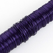 Round Iron Wire, Indigo, 24 Gauge, 0.5mm, about 164.04 Feet(50m)/roll, 10 rolls/set(MW-S001-01)