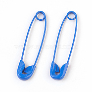 Iron Safety Pins, Royal Blue, 30x7x2mm, Pin: 0.7mm(IFIN-F149-E16)