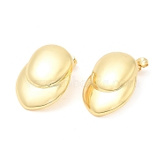 Brass Twist Teardrop Stud Earrings, Long-Lasting Plated, Lead Free & Cadmium Free, Real 18K Gold Plated, 28x21mm(EJEW-K251-17G)