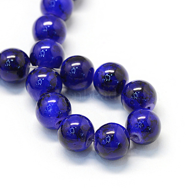 Chapelets de perles rondes en verre peint de cuisson(X-DGLA-Q019-8mm-71)-2