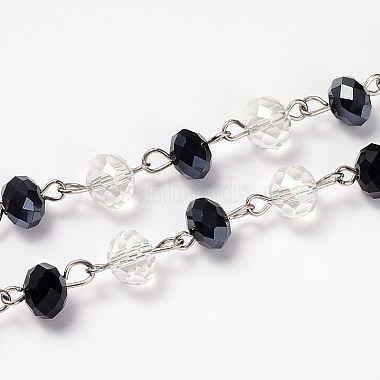 Black Iron+Glass Handmade Chains Chain